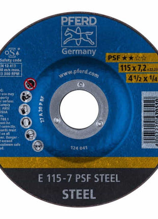 PFERD Schruppscheibe PSF STEEL D115xS7,2mm ( 4000842650 )