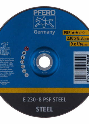 PFERD Meule à ébarber PSF STEEL D230xS8,3 mm ( 4000842661 )