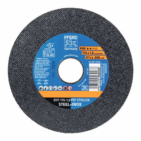 Disco de corte PFERD PSF STEELOX D125x2,4mm recto (4000841233)