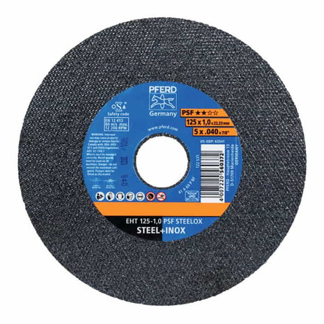 PFERD Disco da taglio PSF STEELOX D125x1mm diritto ( 4000842610 )