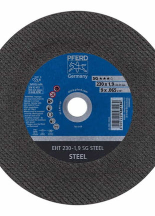 PFERD Disque à tronçonner SG STEEL D230x1,9 mm droit ( 4000843074 )