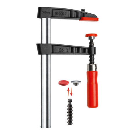 BESSEY abrazadera de tornillo de hierro maleable TG luz 250 mm proyección 120 mm (4000831408)