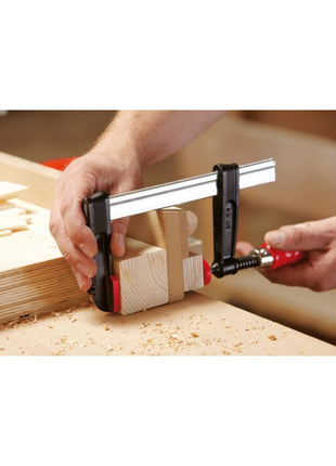 BESSEY Serre-joint en fonte malléable TPN envergure 200 mm col de cygne 100 mm ( 4000831602 )