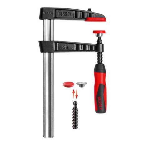 BESSEY abrazadera de tornillo de hierro maleable TG-2K luz 160 mm proyección 80 mm (4000831761)