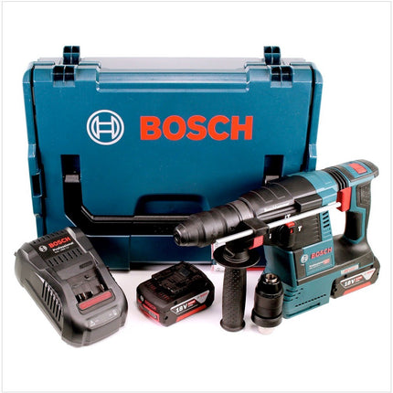 Bosch GBH 18V-26 F Akku Bohrhammer 18V 2,6J SDS-Plus in L-Boxx mit 2x 6Ah Akku, Ladegerät und Meißel Set - Toolbrothers