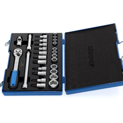 GEDORE Jeu de clés à douille 19 IMU-10 27 pièces 1/2 po. ( 4000821548 )