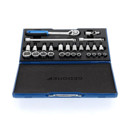 GEDORE Jeu de clés à douille 19 IMU-10 27 pièces 1/2 po. ( 4000821548 )