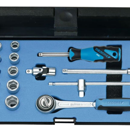 GEDORE Jeu de clés à douille 20 EMU-3 16 pièces 1/4 po. ( 4000820540 )
