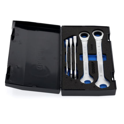 GEDORE Jeu de clés mixtes à cliquet 7R-005 5 pcs. ouverture de clés 8-19 mm ( 4000821988 )