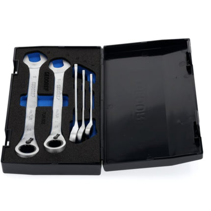 GEDORE Jeu de clés mixtes à cliquet 7 UR-005 5 pcs. ouverture de clés 8-19 mm ( 4000880491 )