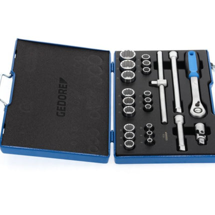 GEDORE Jeu de clés à douille D19 EMU-20 23 pièces 1/2 po. ( 4000880523 )
