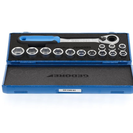 GEDORE Jeu de clés à douille 19 SKU-20 14 pièces 1/2 po. ( 4000880518 )
