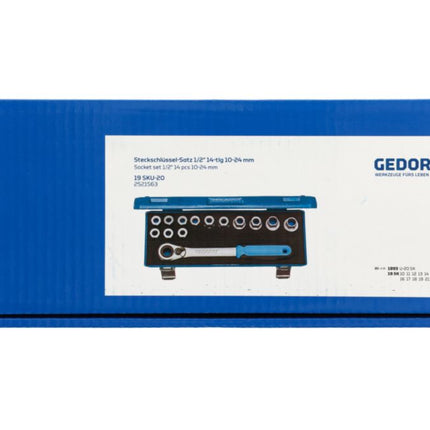GEDORE Jeu de clés à douille 19 SKU-20 14 pièces 1/2 po. ( 4000880518 )