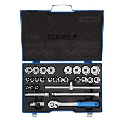 GEDORE Jeu de clés à douilles 19 VMU-10 28 pièces 1/2 ″ ( 4000880520 )