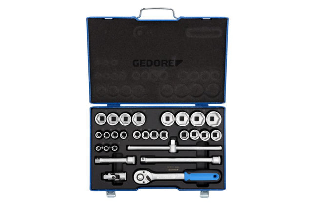 GEDORE Jeu de clés à douilles 19 VMU-10 28 pièces 1/2 ″ ( 4000880520 )