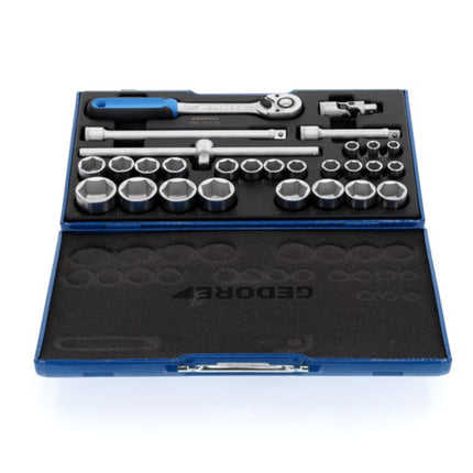 GEDORE Jeu de clés à douilles 19 VMU-10 28 pièces 1/2 ″ ( 4000880520 )