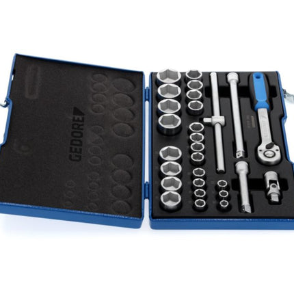 GEDORE Jeu de clés à douilles 19 VMU-10 28 pièces 1/2 ″ ( 4000880520 )