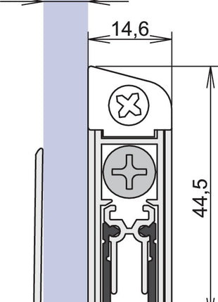 ATHMER Joint de porte Schall-Ex(R) GS-8 1-407 1 côté longueur 958 mm ( 3327023076 )