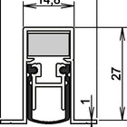 ATHMER Joint de porte Schall-Ex(R) DUO L-15/28 OS 1-404 2 côtés longueur 1208 mm ( 3327023039 )