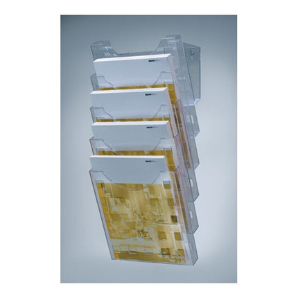 HELIT Porte-prospectus mural  5 compartiments DIN A4 ( 9000493298 )