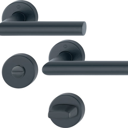 HOPPE Garniture à rosette Amsterdam E1400Z/42KV/42KVS Acier inoxydable F9714M ( 3000209763 )