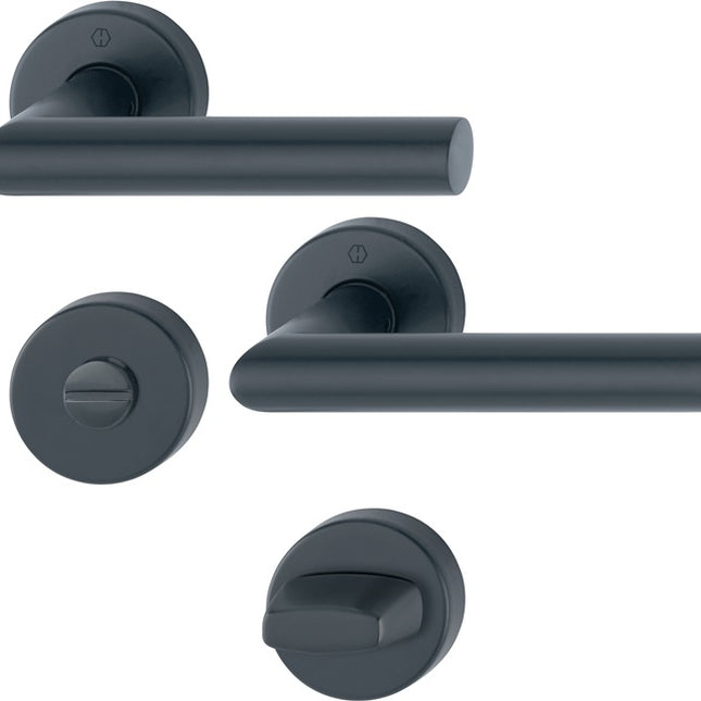 HOPPE Garniture à rosette Amsterdam E1400Z/42KV/42KVS Acier inoxydable F9714M ( 3000209763 )