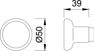 Paire de béquilles de porte HOPPE 54 / 54 Matériau aluminium F1 ( 3000252023 )