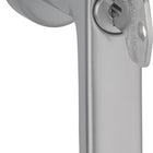 Poignée de fenêtre HOPPE Hambourg 0700LS/U26 100NM aluminium F9 aluminium couleur acier ( 3000203157 )