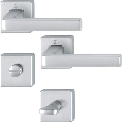 HOPPE Garniture à rosette Dublin 1124 / 843KV/843KVS Aluminium F94-1 ( 3000203143 )