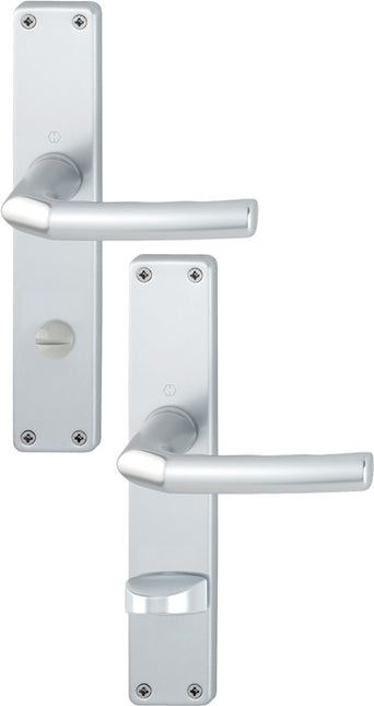 HOPPE Garniture à plaque longue Birmingham 1117/202SP aluminium F1 ( 3000252987 )