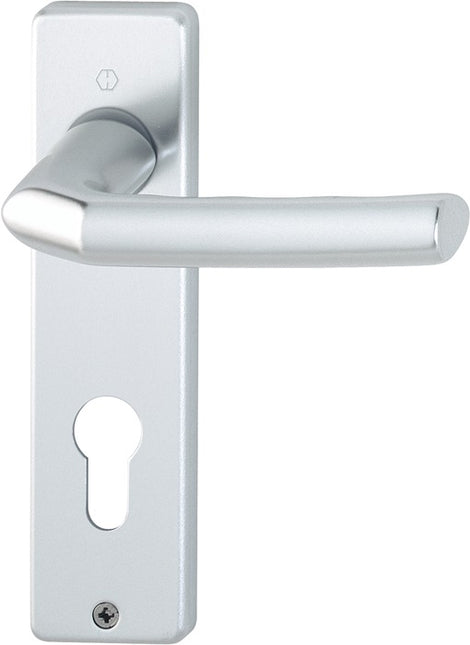 HOPPE Garniture de plaque courte Birmingham 1117/202KP aluminium F1 ( 3000252945 )