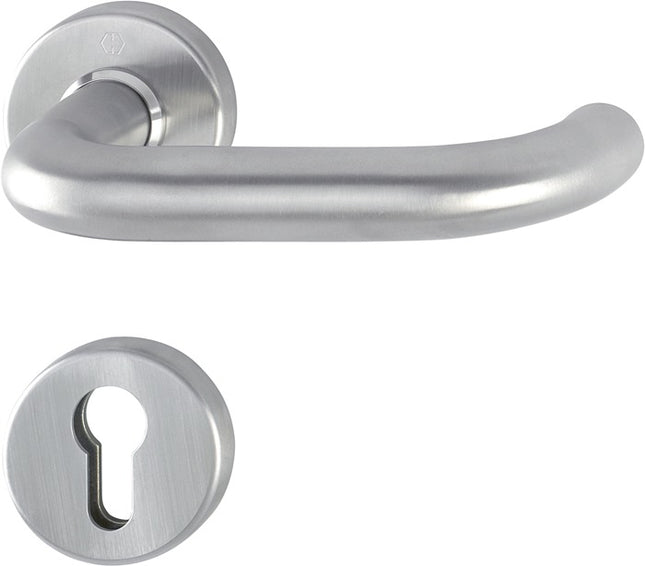 HOPPE Demi-garniture à rosette Paris E138Z/42/42S Acier inoxydable F69 ( 3000220054 )