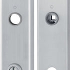 HOPPE Paire de plaques longues E3332ZA/3310 mat F69 ( 3000209804 )