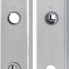 HOPPE Paire de plaques longues E2222ZA/2210 mat F69 ( 3000209809 )