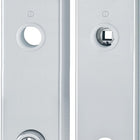 HOPPE Paire de plaques longues E3332ZA/3310 F1 / couleur argent F1 ( 3000209807 )