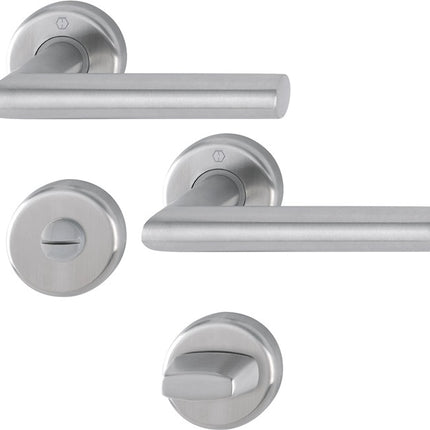 HOPPE Garniture à rosette Utrecht E1444Z/17KV/17KVS Acier inoxydable F69 ( 3000220005 )