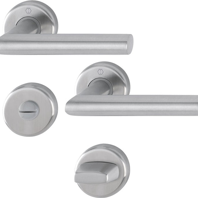 HOPPE Garniture à rosette Utrecht E1444Z/17KV/17KVS Acier inoxydable F69 ( 3000220005 )