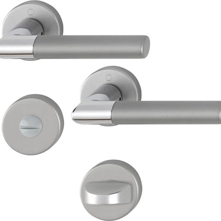 HOPPE Garniture à rosette Lecce 1405/42KV/42KVS Aluminium F49/F9-2 ( 3000220015 )