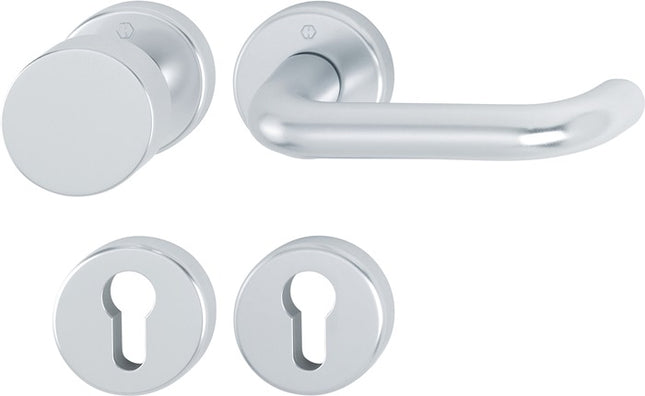 HOPPE Garniture à rosette Paris 58/42KV/42KVS/138L aluminium F1 ( 3000203811 )