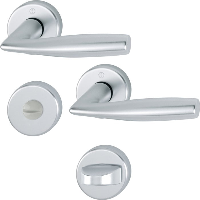 HOPPE Garniture à rosette Vitória 1515/42KV/42KVS aluminium F1 ( 3000252253 )