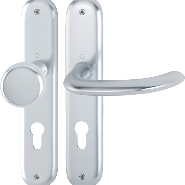 HOPPE Garniture à plaque longue Marseille 53/273P/1138 aluminium F1 ( 3000252629 )