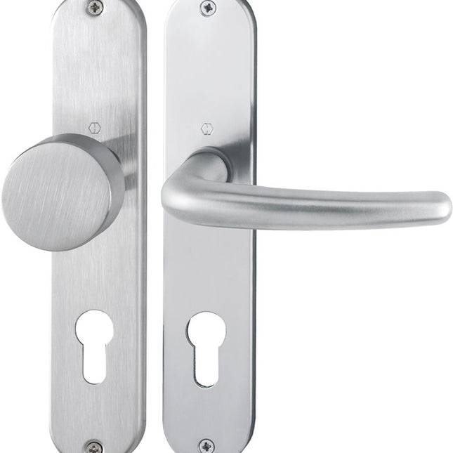 HOPPE Garniture à plaque longue Denver E58/302/1310Z acier inoxydable F69 ( 3000252653 )