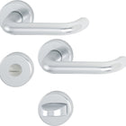 HOPPE Garniture à rosette Paris 138L/42KV/42KVS aluminium F1 ( 3000203810 )