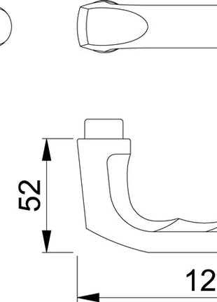 HOPPE Türdrückerpaar London 113 Aluminium F2 ( 3000252120 )