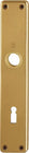 HOPPE Paire de plaques longues 202SP F4 / couleur bronze F4 ( 3000252126 )
