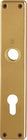 HOPPE Paire de plaques longues 202SP F4 / couleur bronze F4 ( 3000252128 )