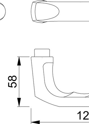 Par de tiradores de puerta HOPPE London 113 H aluminio F1 (3000252067)