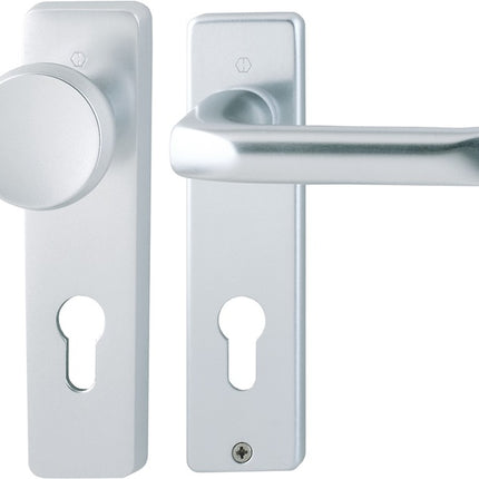 HOPPE Garniture d'entrée courte London 54/227K/202KP/AP/113 aluminium F1 ( 3000252236 )