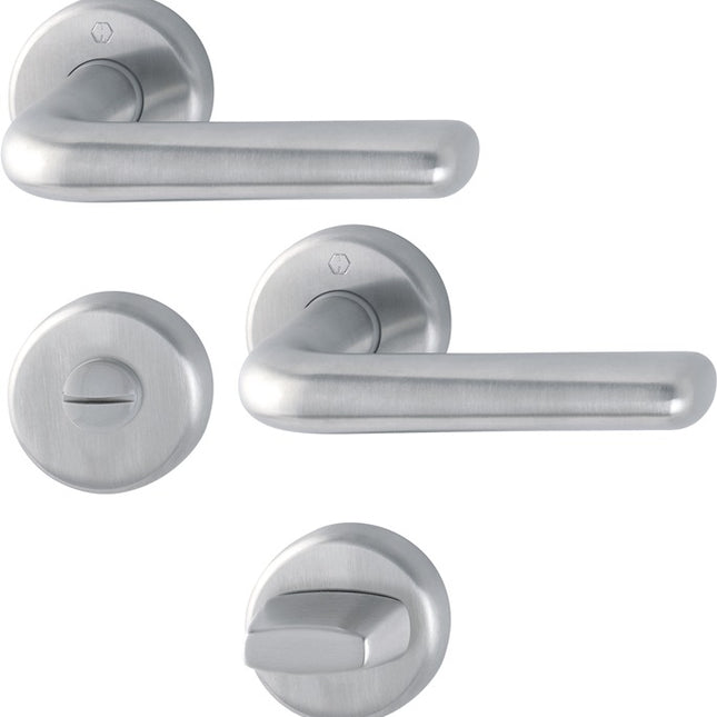 HOPPE Garniture à rosette Helsingborg E1730Z/17KV/17KVS Acier inoxydable F69 ( 3000252053 )