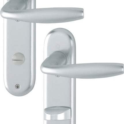 HOPPE Garniture à plaque courte New York 1810/273KP aluminium F1 ( 3000203556 )